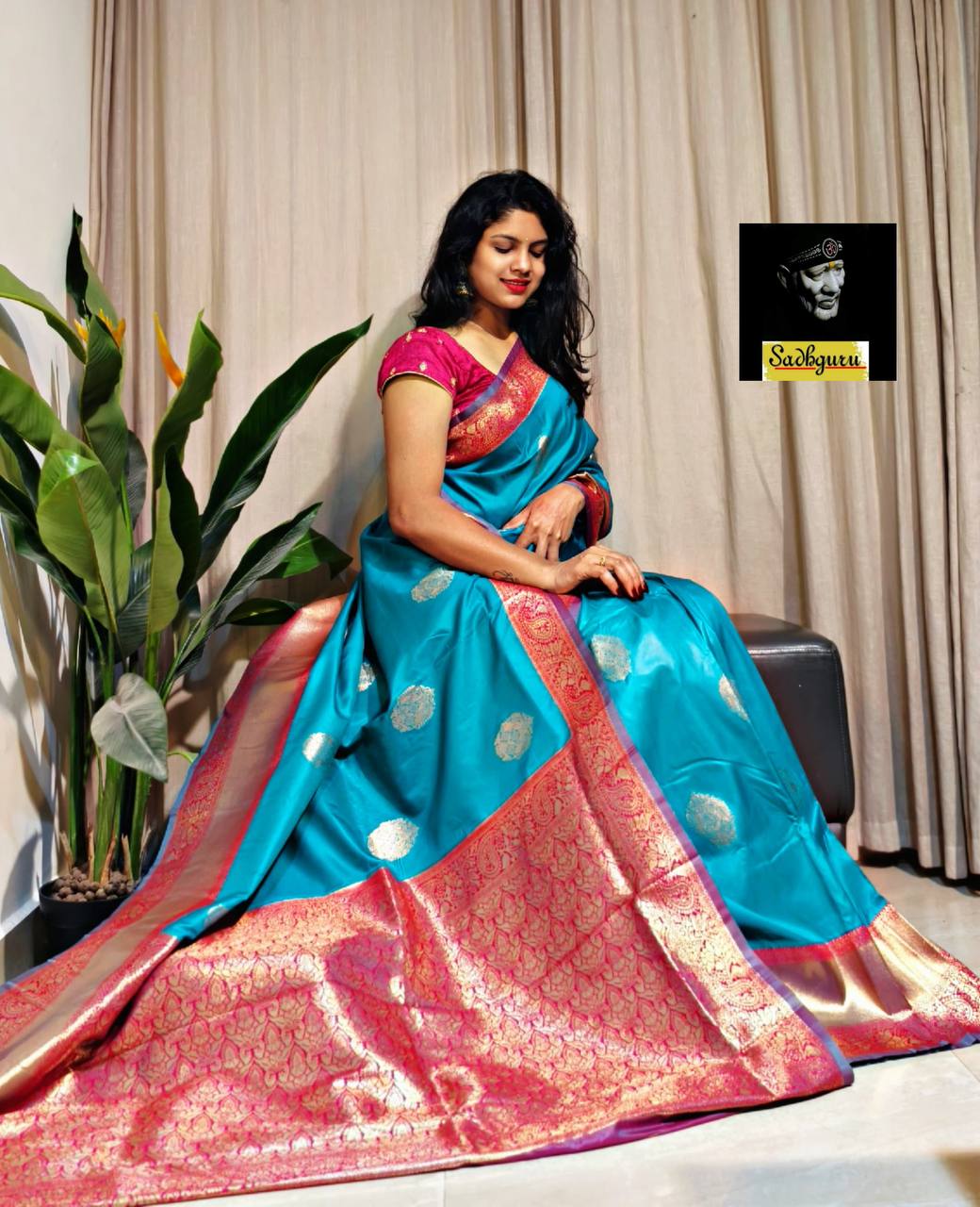 Premium Kanjivaram Soft Silk Saree with Copper Zari