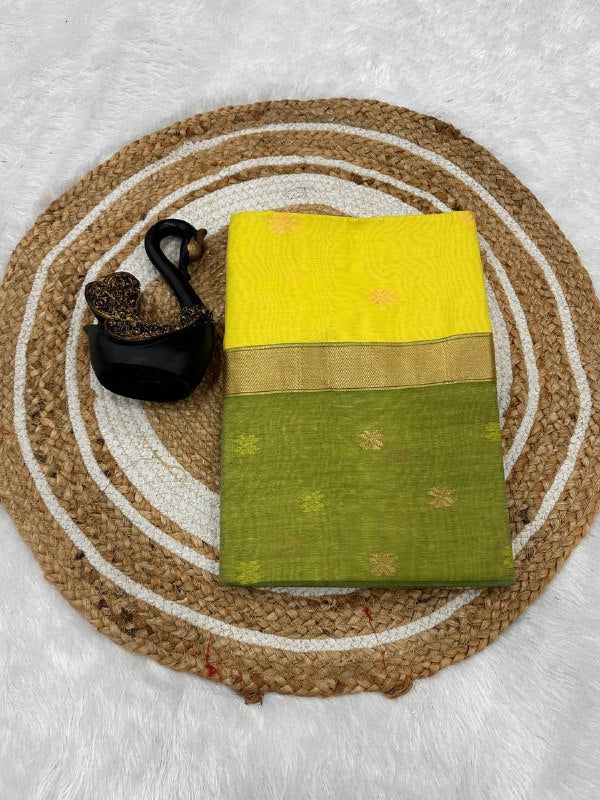 Lilan Slub Soft Cotton Saree with Rich Weaving Blouse