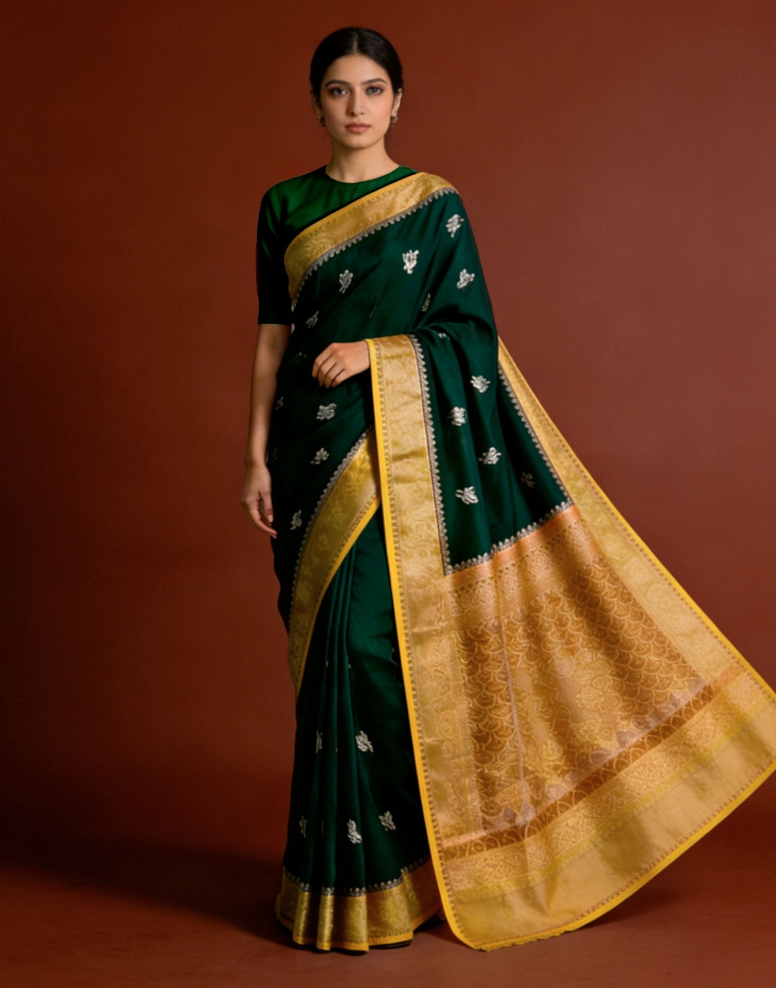 Harini Emerald Silk