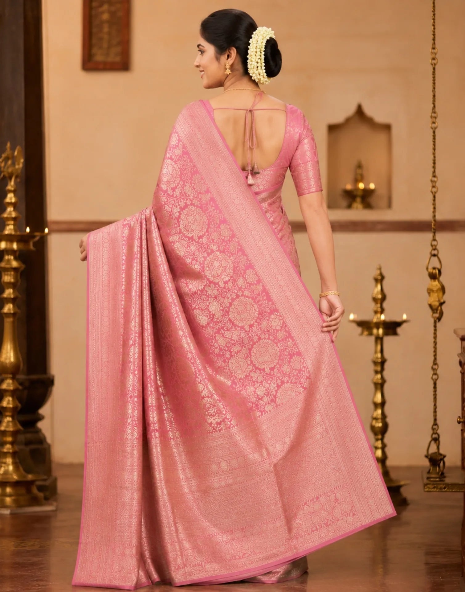 Blush Kanchana Silk Saree