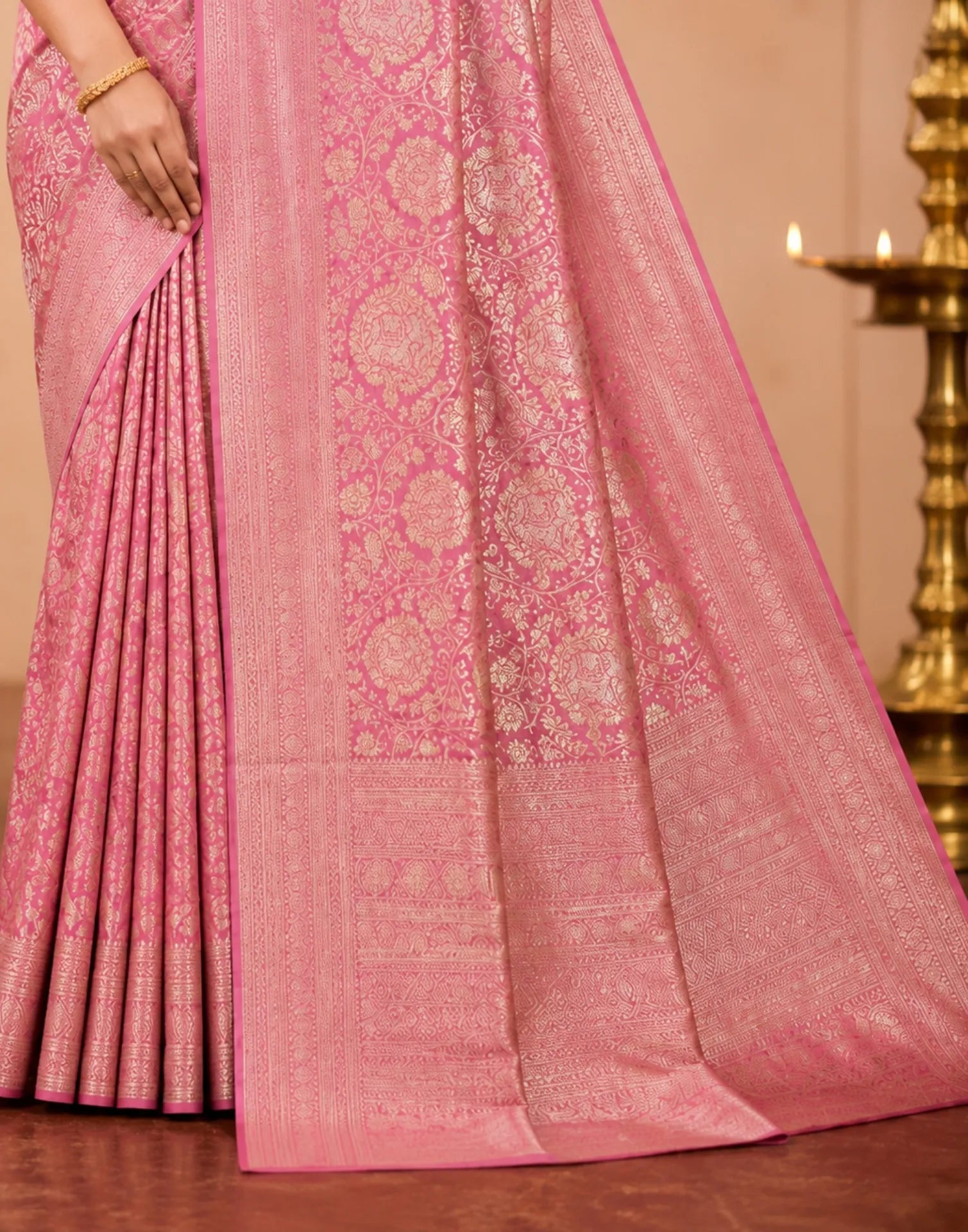 Blush Kanchana Silk Saree