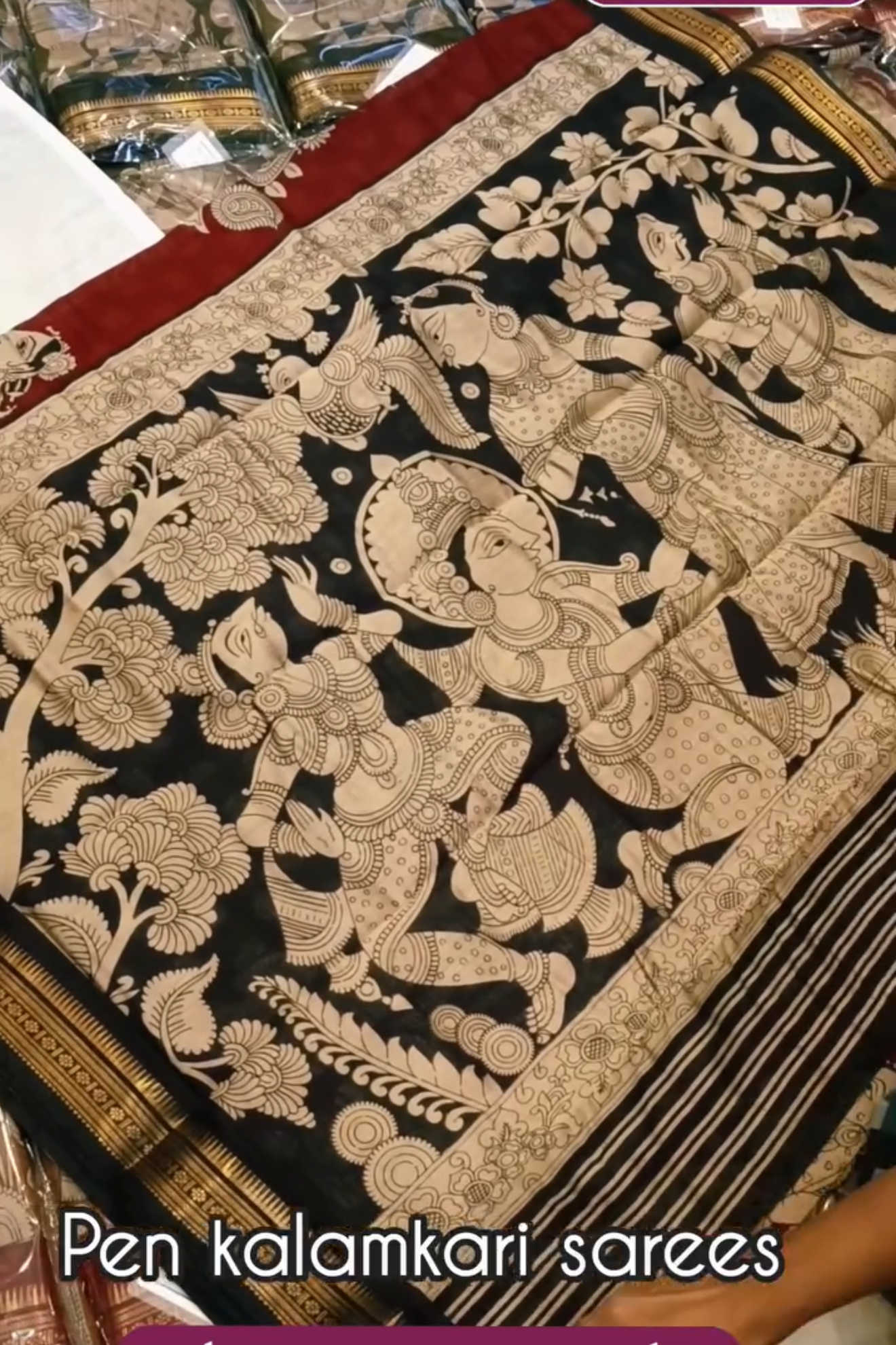Murti's Kalamkari Silk Saree