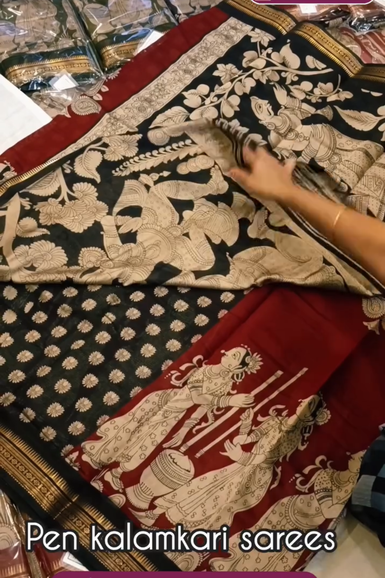 Murti's Kalamkari Silk Saree