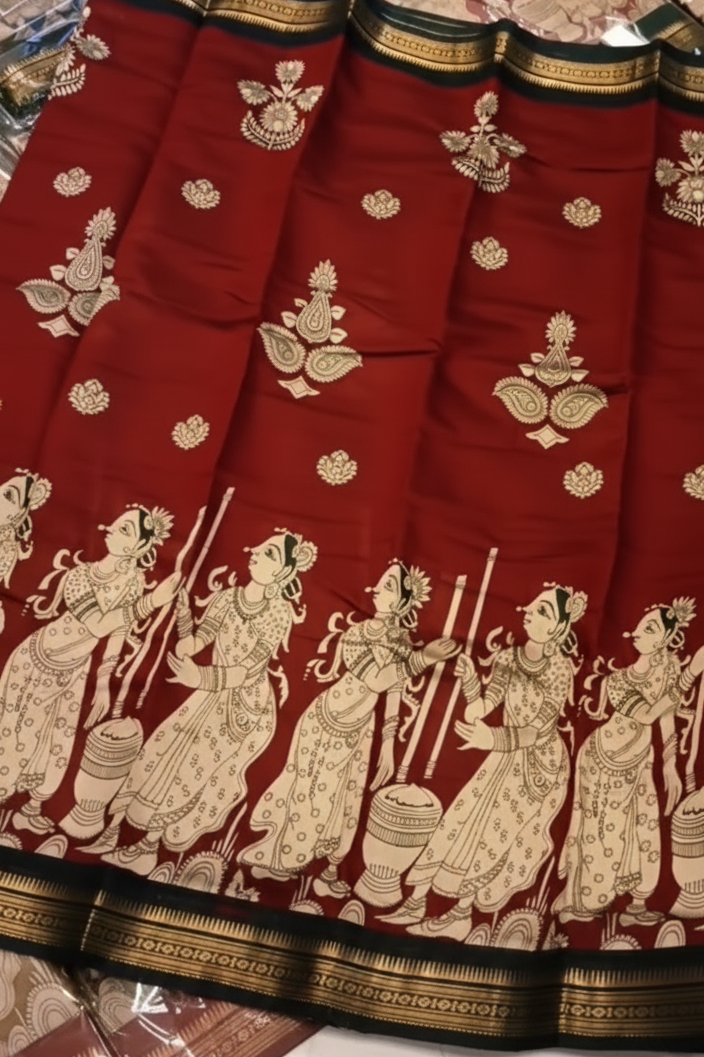 Murti's Kalamkari Silk Saree