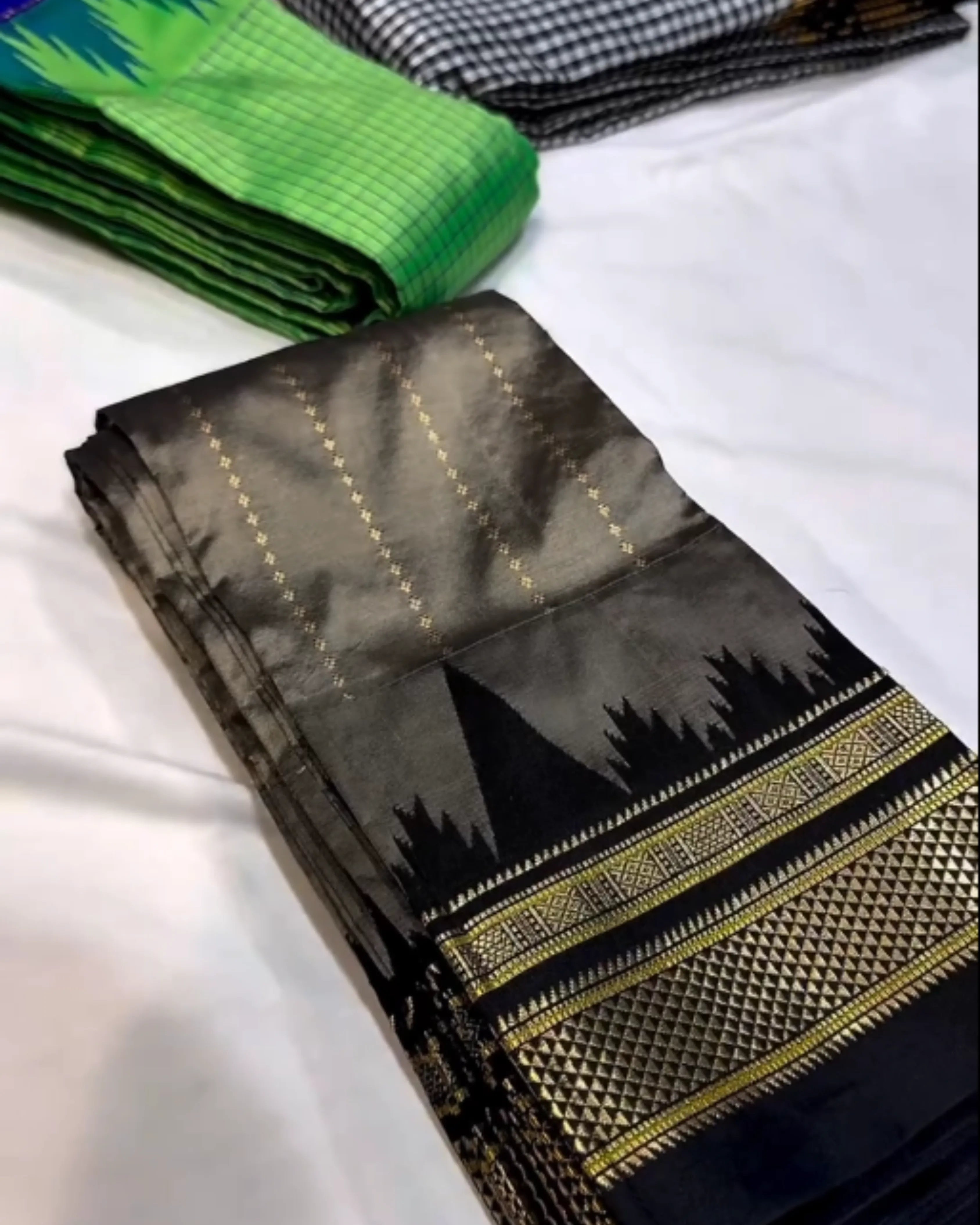 Misty Bronze Rudraksh Saree