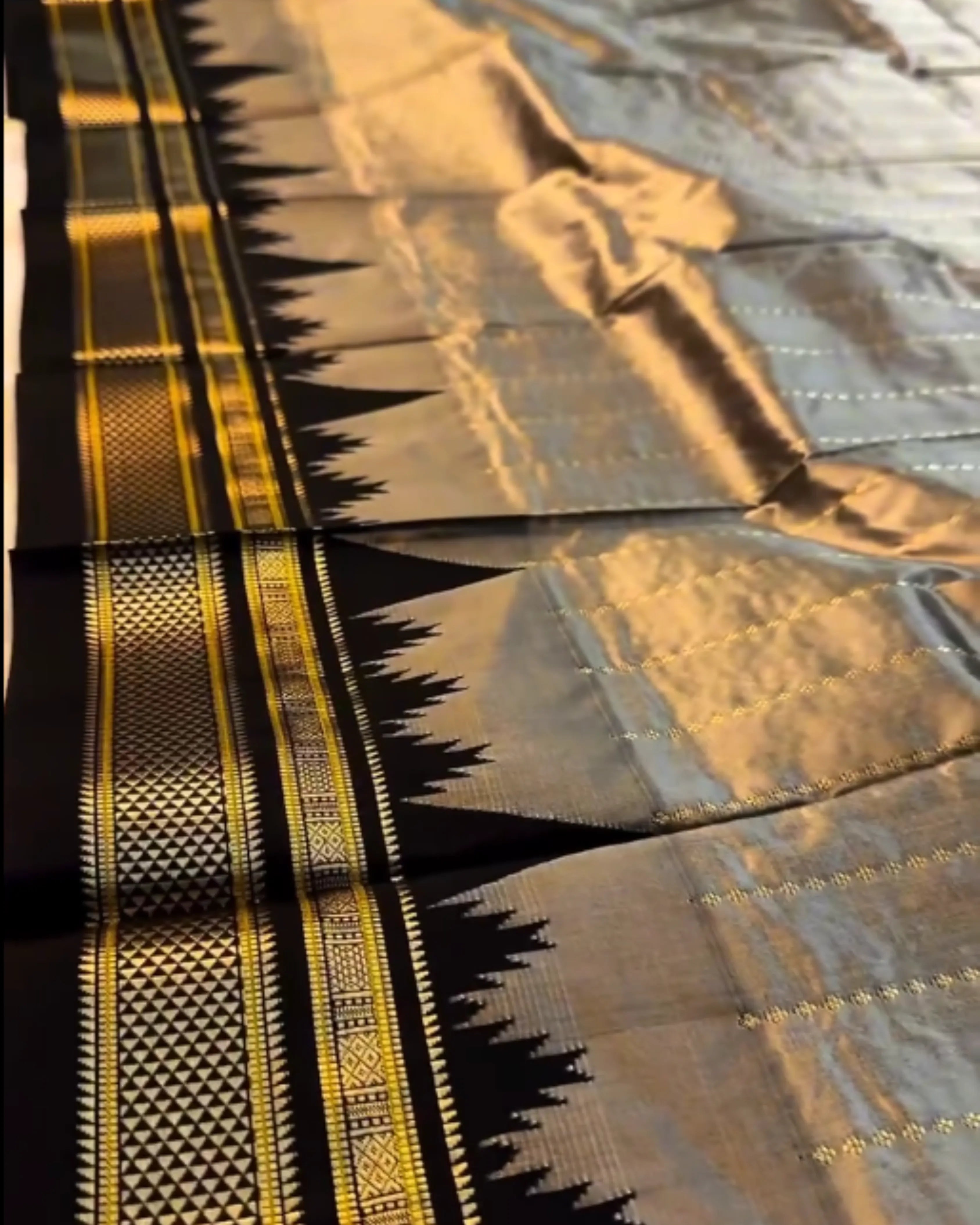 Misty Bronze Rudraksh Saree