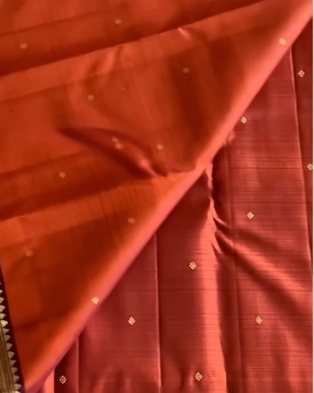 Rust Kanchi Pattu Saree