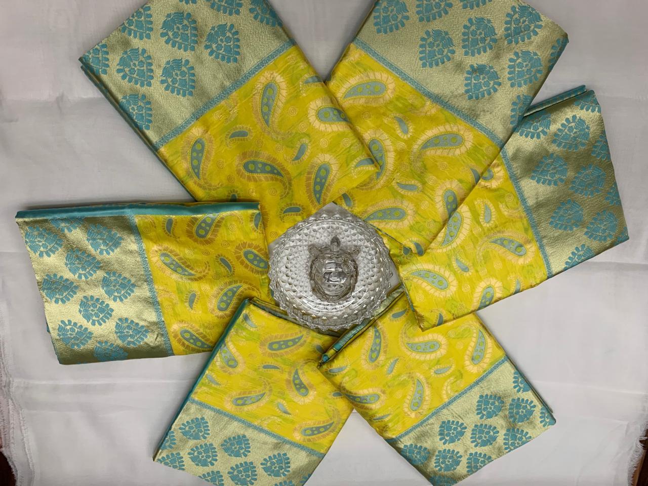 Premium Banarasi Saree in Lichi Silk