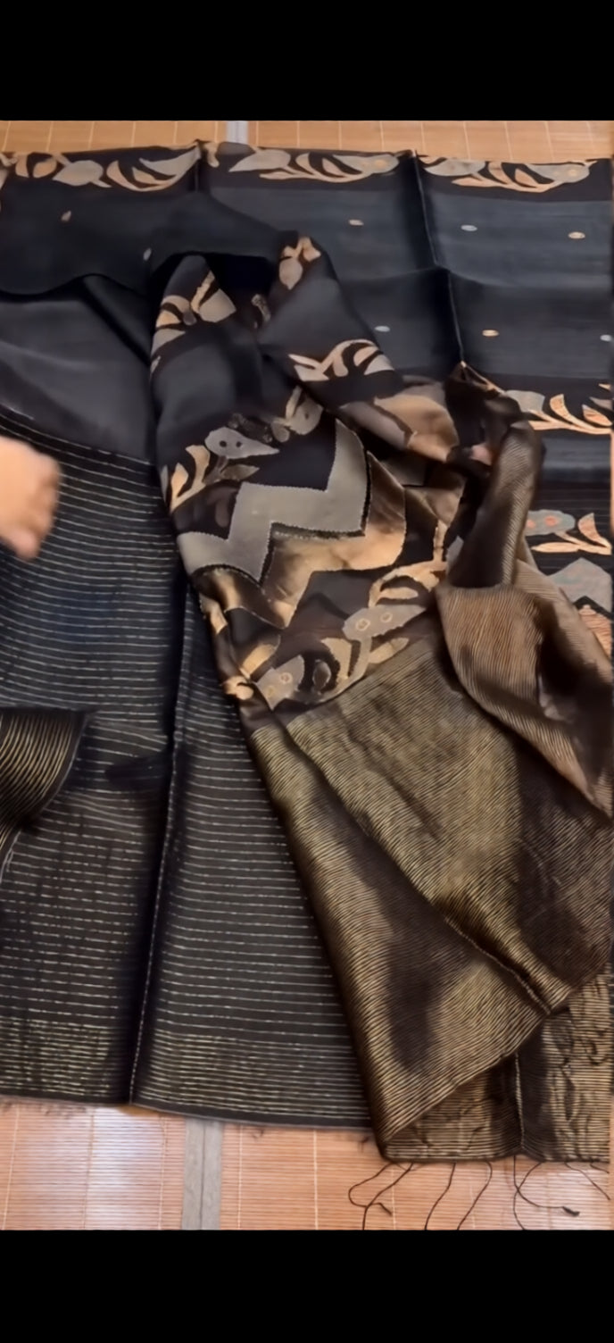 Krishna Megham Jamdani Saree
