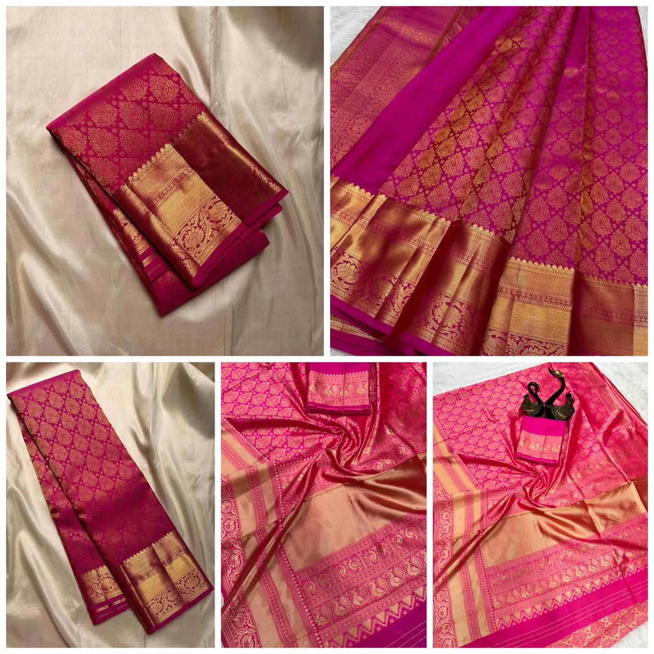 Comfort Wear Organic Banarasi Lichi Silk Wedding Saree