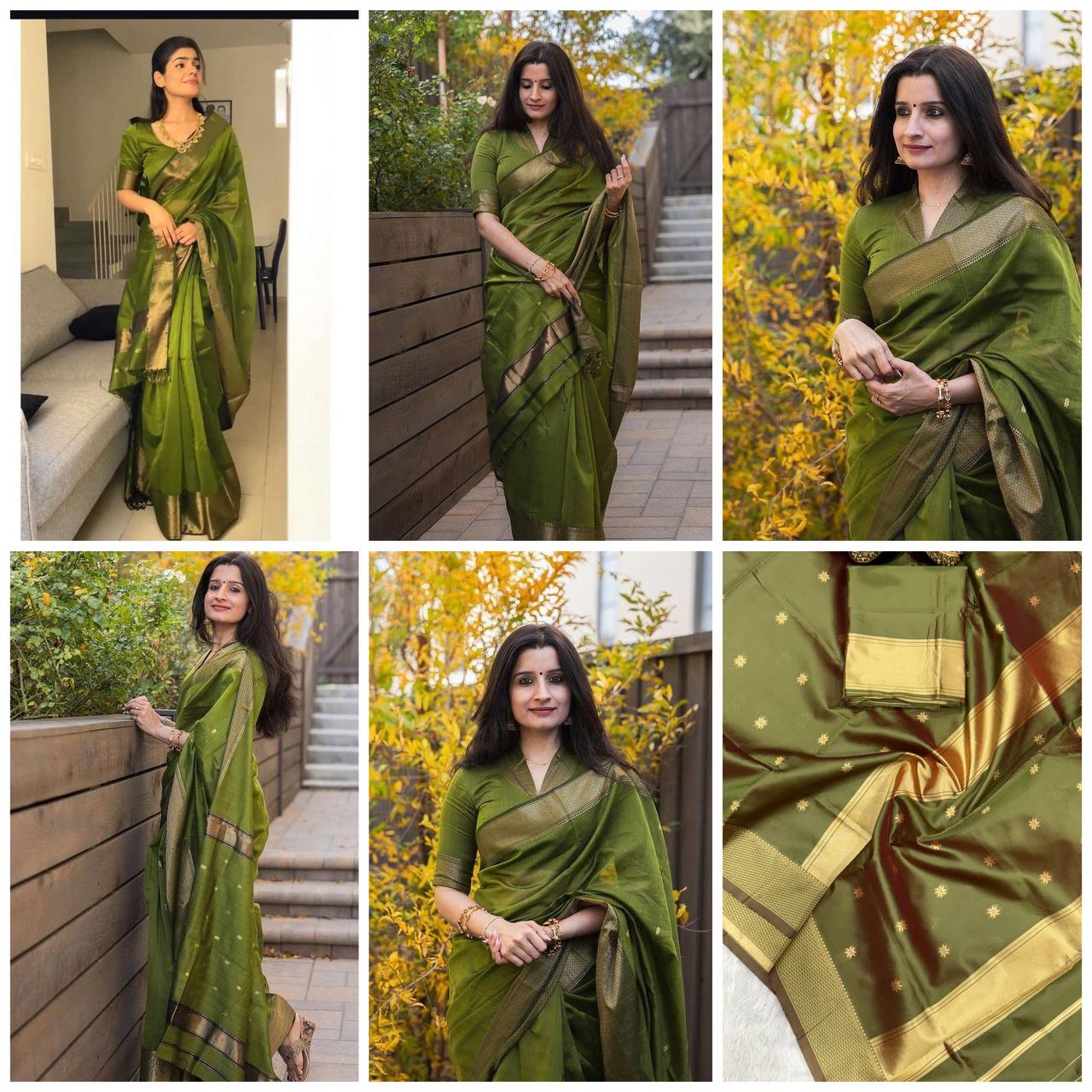 Elegant Comfort Organic Banarasi Lichi Silk Wedding Saree