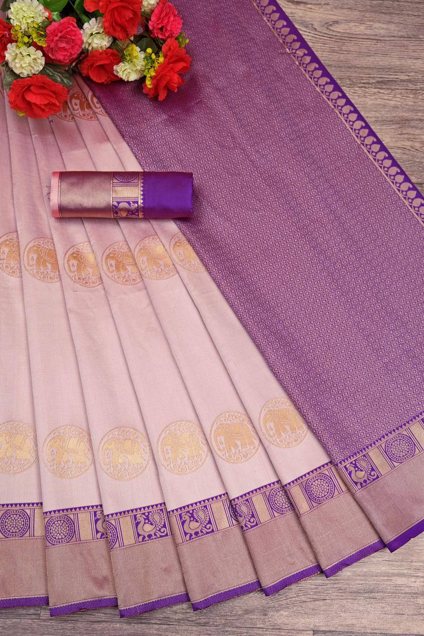 Budget Friendly Organic Banarasi Lichi Silk Wedding Saree
