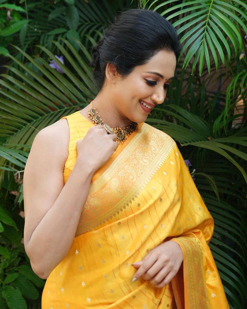 Heritage-Inspired Silk Drape for Grand Occasions