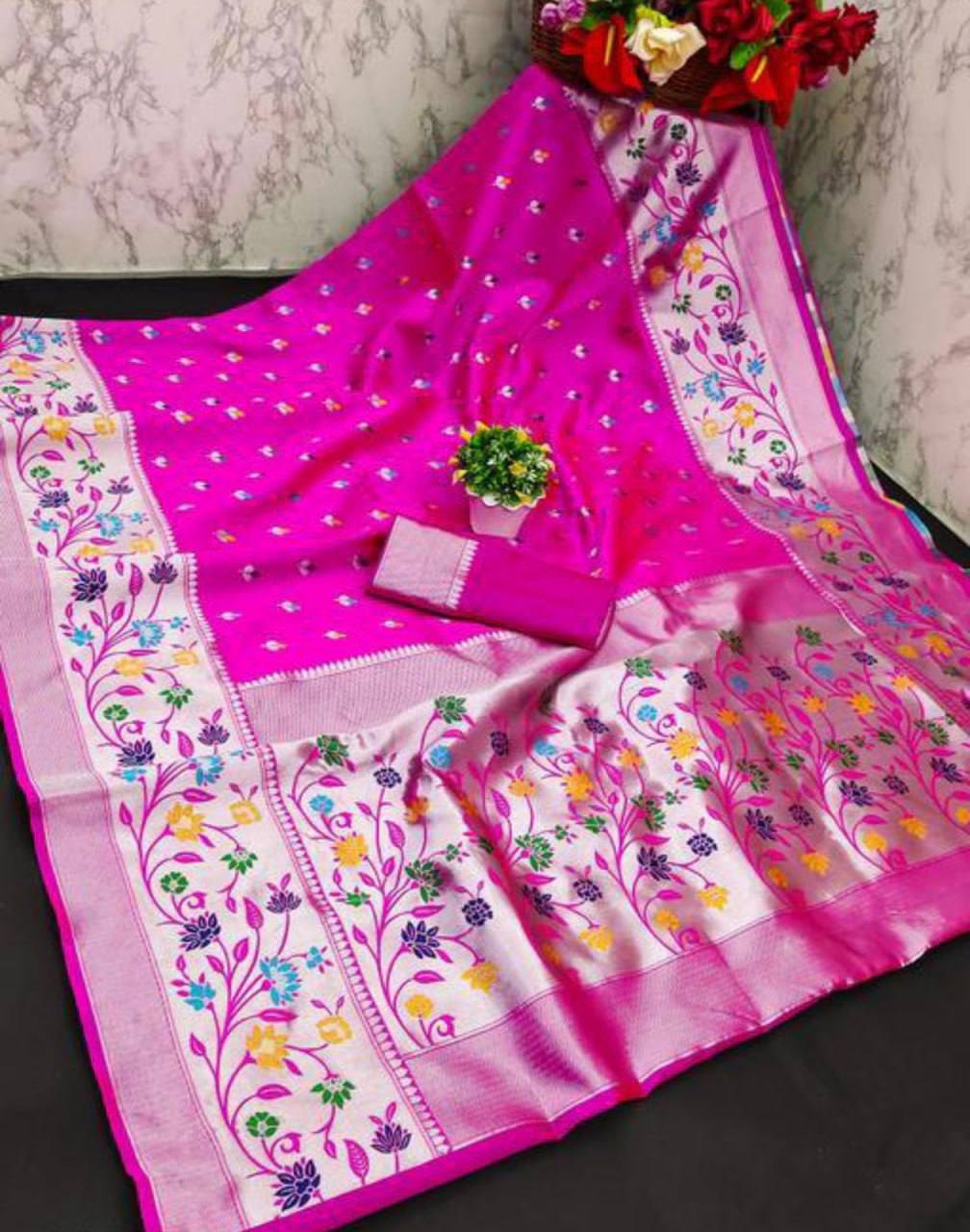 New Launch Paithani Silk Wedding Saree – Rich & Elegant