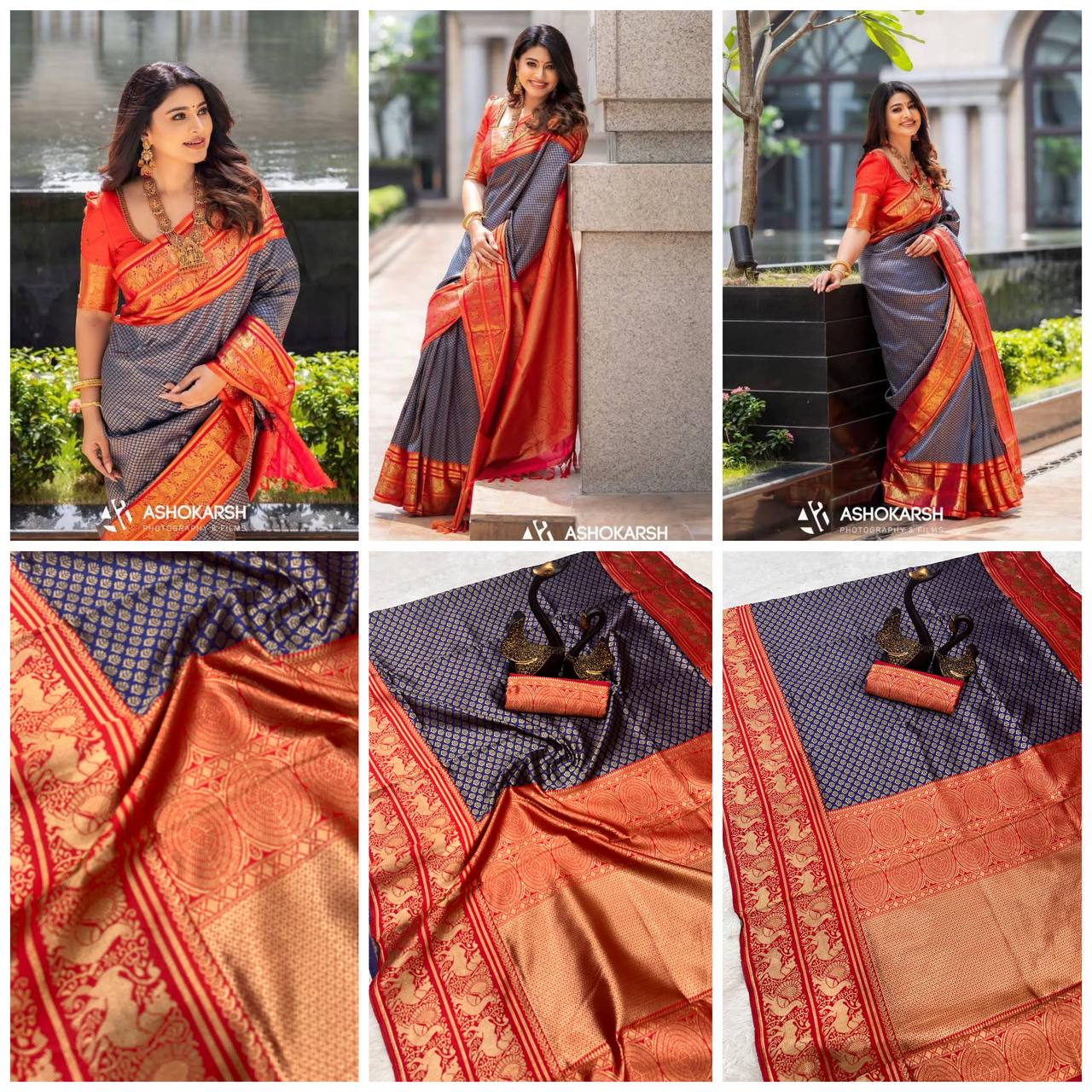 Lightweight Lichi Silk Banarasi Wedding Saree for Festive Wear