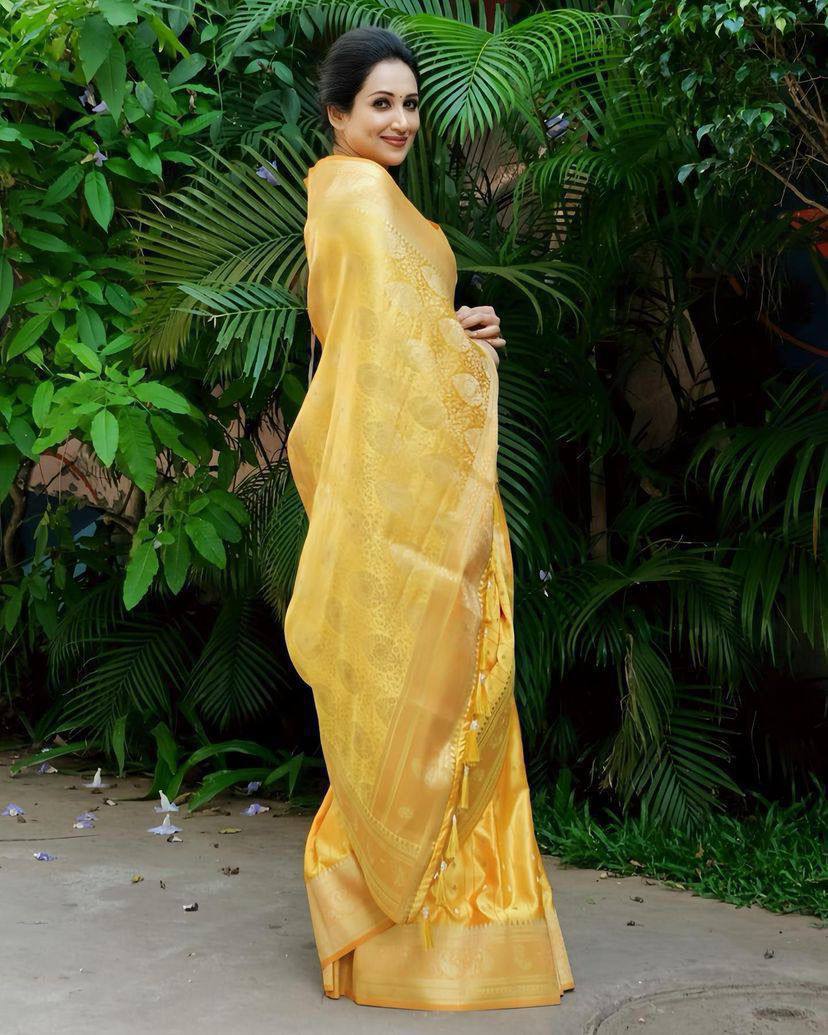 Heritage-Inspired Silk Drape for Grand Occasions