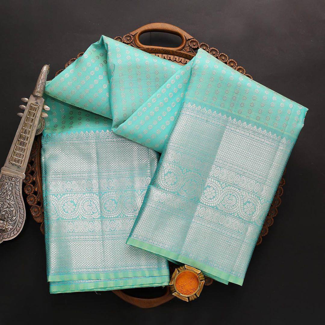 Refined-Finish Saree Designed in Organic Banarasi Lichi Silk