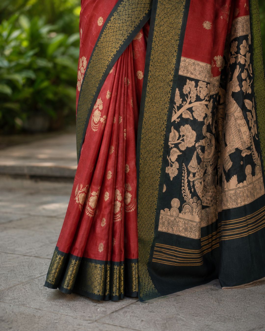 Murti's Kalamkari Silk Saree