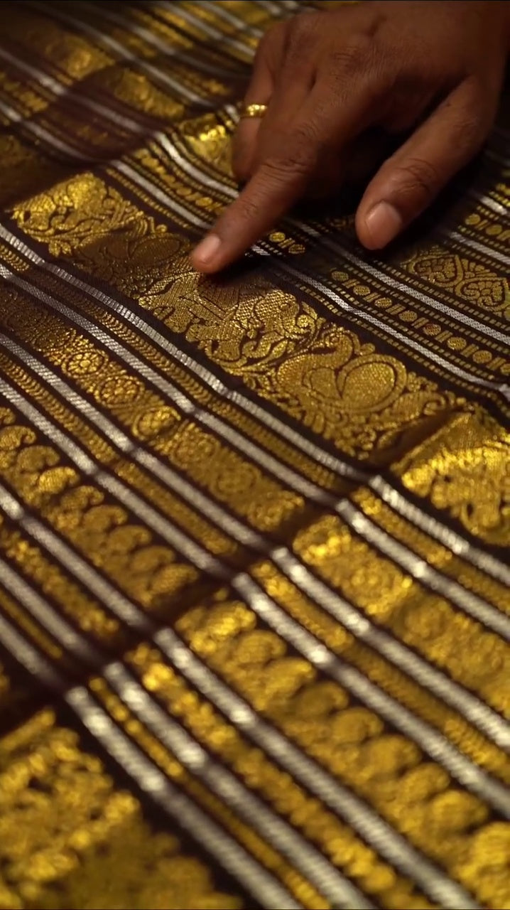 Vintage Wedding Silk Saree